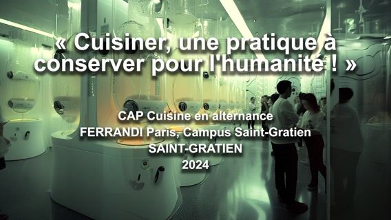 Cuisiner, une pratique à conserver pour l'humanité !