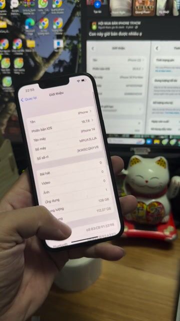 Apple iPhone 14 128GB Đen 98%. Mua bán Điện thoại tại Quận Gò Vấp Tp Hồ Chí Minh được đăng bởi Quảng Phạm Mua Iphone Lock và QT  HCM hình 1