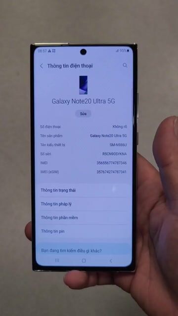 Samsung Note 20 Ultra VN, Hàn, Mỹ màn hình Oled. Mua bán Điện thoại tại Thành phố Thủ Đức Tp Hồ Chí Minh được đăng bởi Tịnh Lưu Ly hình 1