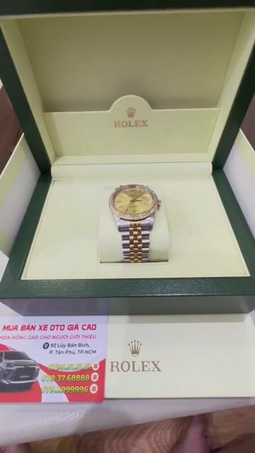 Rolex Datejust 36mm 16233 Vàng Champagne Full Hộp. Mua bán Đồng hồ tại Quận Tân Phú Tp Hồ Chí Minh được đăng bởi Công Ty Đại Hoàng Minh hình 1