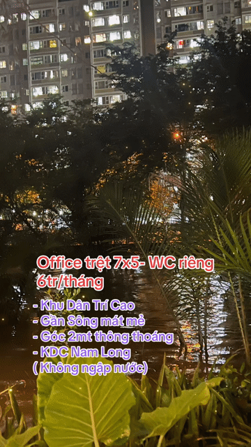Cho thuê Văn phòng, Mặt bằng kinh doanh Thành phố Thủ Đức Tp Hồ Chí Minh diện tích 35 m² giá 6 triệu/tháng