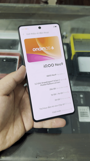 iQOO Neo9 16GB/256GB Đen Snapdragon 8 Gen 2. Mua bán Điện thoại tại Thành phố Nam Định Nam Định được đăng bởi Trí Dũng Store hình 1
