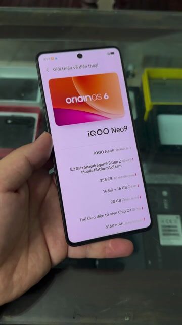 iQOO Neo9 16GB/256GB Đen Snapdragon 8 Gen 2. Mua bán Điện thoại tại Thành phố Nam Định Nam Định được đăng bởi Trí Dũng Store hình 1