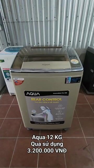 Máy giặt Aqua 12kg Nâu đã sử dụng. Mua bán Máy giặt tại Thành phố Sóc Trăng Sóc Trăng được đăng bởi Điện Lạnh Hoàng Khải hình 1