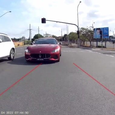 Maserati pushing past Shared on UpRide: Abused for being in the primary position