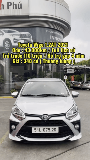Toyota Wigo 1.2AT 2021 / giá thương lượng. Mua bán Ô tô tại Quận Tân Phú Tp Hồ Chí Minh được đăng bởi Lê Tấn Dũ hình 1