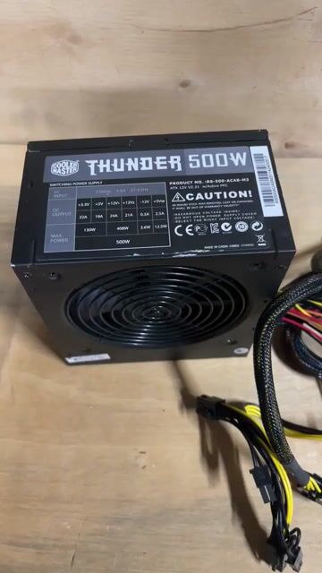 Nguồn Cooler Master Thunder 500W Đen ZIN. Mua bán Linh kiện (RAM, Card...) tại Quận 4 Tp Hồ Chí Minh được đăng bởi HQ BUILD PC hình 1