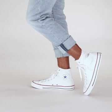 Converse Chuck Taylor All Star Hi Sneaker - White Monochrome video thumbnail