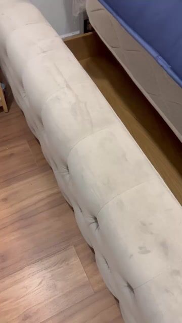 Giường ngủ vải bọc Xám đã sử dụng. Mua bán Giường, chăn ga gối nệm tại Thành phố Vị Thanh Hậu Giang được đăng bởi Eimi6868 hình 1