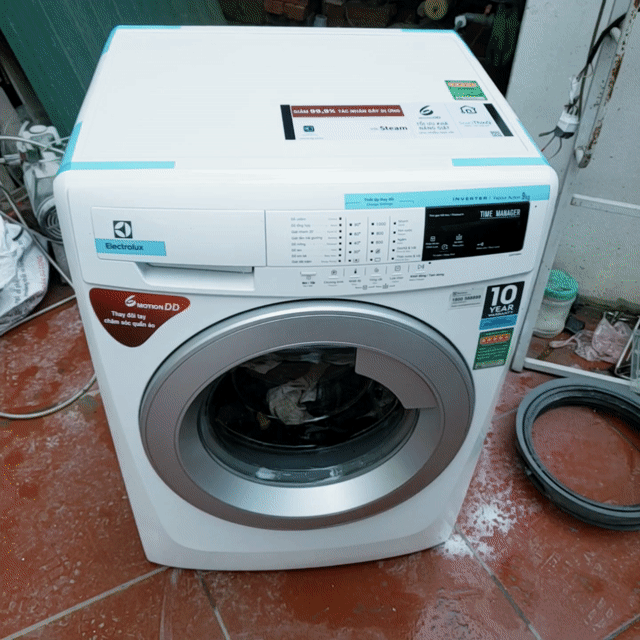 Máy giặt Electrolux 9kg inverter cửa ngang. Mua bán Máy giặt tại Huyện Gia Lâm Hà Nội được đăng bởi CHUYÊN CÁC LOẠI MÁY GIẶT hình 1