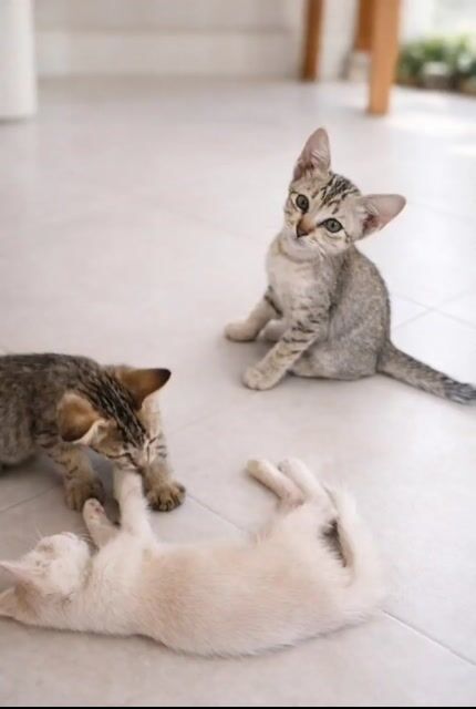 Mèo mướp con màu Xám (Cho Tặng). Mua bán Mèo tại Huyện Đức Hòa Long An được đăng bởi Nam Phong hình 1