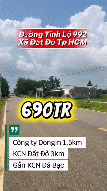 Mua bán Đất Huyện Đất Đỏ Bà Rịa - Vũng Tàu diện tích 200 m² giá 690 triệu
