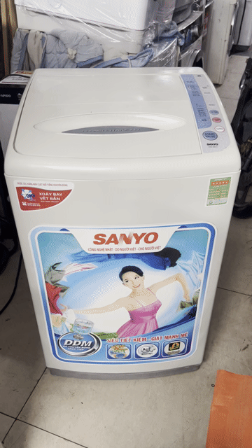 Máy giặt Sanyo 7kg Trắng cũ 1.500. Mua bán Máy giặt tại Quận 7 Tp Hồ Chí Minh được đăng bởi TH Điện lạnh giá rẻ siêu rẻ HCM hình 1
