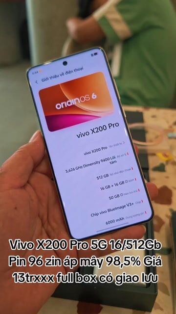Vivo X200 Pro 5G 16GB/512GB Bạc Titan 98%. Mua bán Điện thoại tại Thành phố Mỹ Tho Tiền Giang được đăng bởi LH Max Dilys hình 1