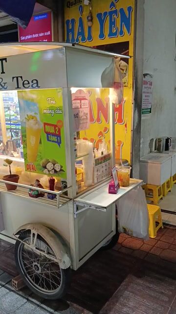 Xe đẩy bán CF TRÀ SỮA. Mua bán Đồ chuyên dụng, Giống nuôi trồng tại Quận 12 Tp Hồ Chí Minh được đăng bởi Thư Thư hình 1