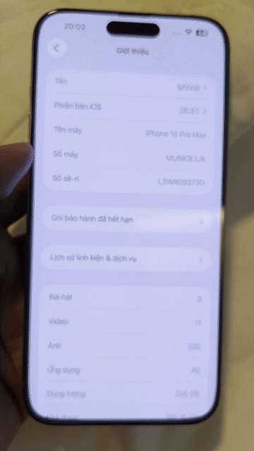 Bán or gl iPhone 15 Pro Max Titan 256GB. Mua bán Điện thoại tại Quận Long Biên Hà Nội được đăng bởi Minh hình 1