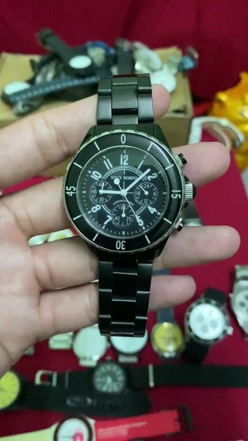 Đồng hồ Dolce Segreto Nam Thép Đúc Đen size 41mm. Mua bán Đồng hồ tại Huyện Thủ Thừa Long An được đăng bởi MINH PHAT hình 1
