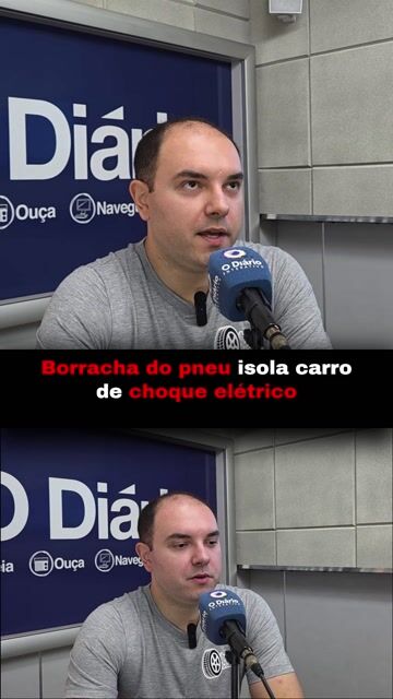 Borracha do pneu isola carro de choque elétrico