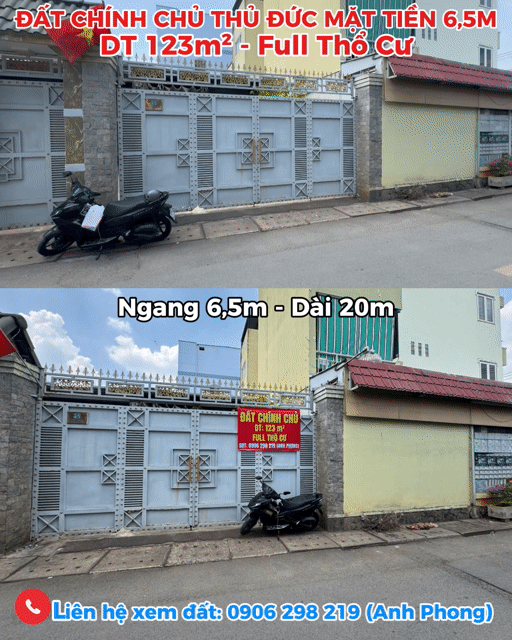 Mua bán Đất Thành phố Thủ Đức Tp Hồ Chí Minh diện tích 123 m² giá 9,84 tỷ