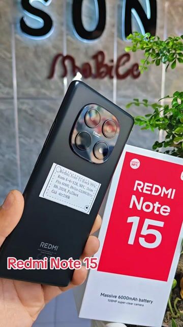 Redmi Note 15 R6/128G Bh2028 Pin6000 NFC G100Ultra. Mua bán Điện thoại tại Huyện Trảng Bàng Tây Ninh được đăng bởi Sun Mobile Shop Điện Thoại Trảng Bàng Tây Ninh 01 hình 1