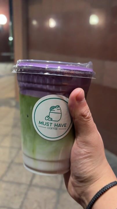 Ube Matcha 🍵 from @Must Have Coffee ☕️ 🤤