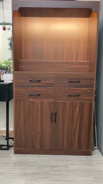 Tủ gỗ Nâu 185cm nhiều ngăn. Mua bán Tủ, kệ gia đình tại Quận 10 Tp Hồ Chí Minh được đăng bởi My Trần hình 1