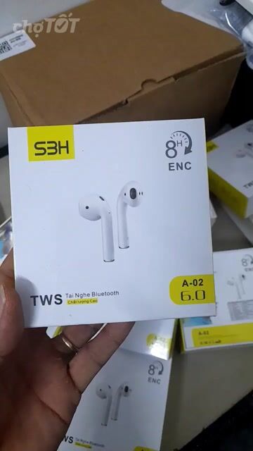Tai nghe Bluetooth A-02 Trắng Mới nguyên seal. Mua bán Tivi, Âm thanh tại Huyện Xuyên Mộc Bà Rịa - Vũng Tàu được đăng bởi Thanh Tân hình 1