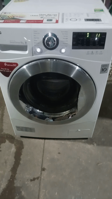 Máy giặt LG 8kg Inverter Trắng bo zinn . Mua bán Máy giặt tại Quận Tân Phú Tp Hồ Chí Minh được đăng bởi Điện Tử Quách Điêu hình 1