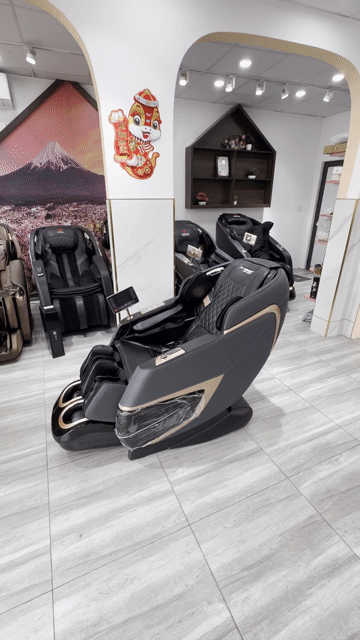 Ghế massage Kangwon M-15 Da microfiber Đen - xám. Mua bán Bàn ghế tại Quận Hai Bà Trưng Hà Nội được đăng bởi Vương Quốc Việt hình 1