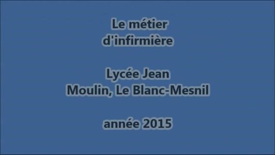 Le métier d'infirmière