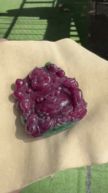 Mặt tượng Phật Đá quý Ruby Đỏ tía. Mua bán Đồ sưu tầm, đồ cổ tại Huyện Hòa Vang Đà Nẵng được đăng bởi Huỳnh Công Nhớ hình 1