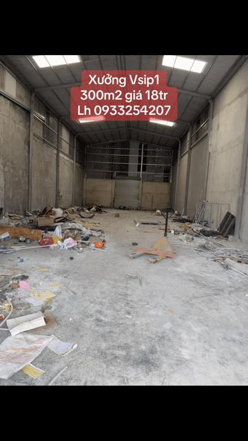 Cho thuê Văn phòng, Mặt bằng kinh doanh Thành phố Thuận An Bình Dương diện tích 300 m² giá 18 triệu/tháng