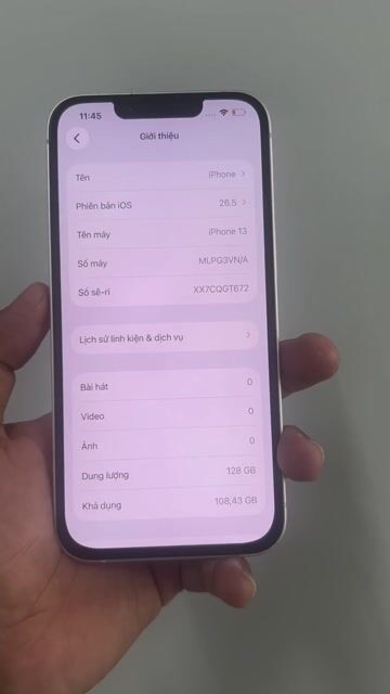 Apple iPhone 13 128GB Trắng Mất Face ID. Mua bán Điện thoại tại Quận Ninh Kiều Cần Thơ được đăng bởi Tí Táo Dạo hình 1