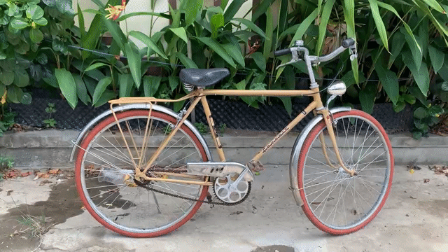 Xe đạp Thống Nhất Kim loại Vàng kem. Mua bán Xe đạp tại Huyện Duy Xuyên Quảng Nam được đăng bởi NGUYENHAI hình 1