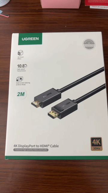 Dây cáp DisplayPort sang HDMI UGREEN DP101. Mua bán Phụ kiện (Màn hình, Chuột...) tại Quận Cầu Giấy Hà Nội được đăng bởi Trịnh Phương hình 1