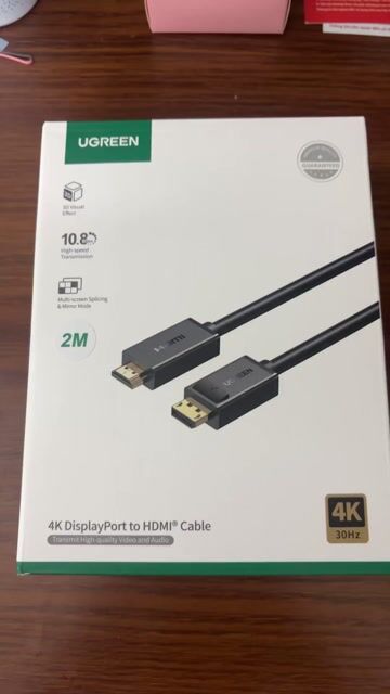 Dây cáp DisplayPort sang HDMI UGREEN DP101. Mua bán Phụ kiện (Màn hình, Chuột...) tại Quận Cầu Giấy Hà Nội được đăng bởi Trịnh Phương hình 1