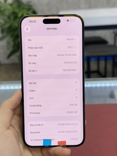 Apple iPhone 15 Pro Max 256GB 99%. Mua bán Điện thoại tại Thành phố Thủ Dầu Một Bình Dương được đăng bởi Phong Le hình 1