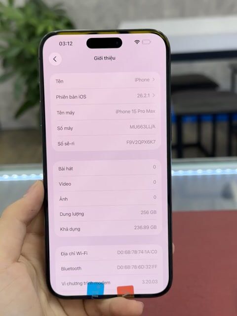 Apple iPhone 15 Pro Max 256GB 99%. Mua bán Điện thoại tại Thành phố Thủ Dầu Một Bình Dương được đăng bởi Phong Le hình 1
