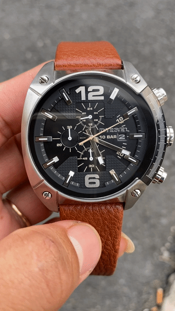 Đồng hồ Diesel Nam dây da Nâu 48mm. Mua bán Đồng hồ tại Thành phố Long Xuyên An Giang được đăng bởi Chân Đất Miền Tây hình 1