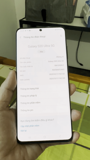 Samsung Galaxy S20 Ultra 5G 128GB Đen zin. Mua bán Điện thoại tại Quận Long Biên Hà Nội được đăng bởi ĐIỆN THOẠI AK TẬN TÂM TRÁCH NHIỆM hình 1