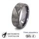 8mm Chamfered Muonionalusta Meteorite Tantalum Ring 360 video three