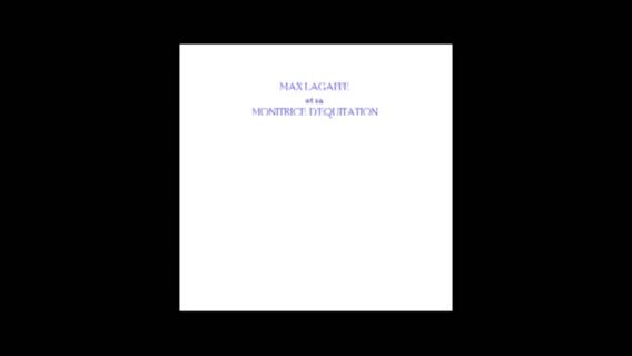 Max Lagaffe et sa monitrice d'équitation.