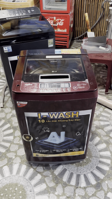 Máy giặt LG I-WASH 8,4kg cửa trên Đỏ đô. Mua bán Máy giặt tại Huyện An Dương Hải Phòng được đăng bởi Phát Thanh Lý  hình 1