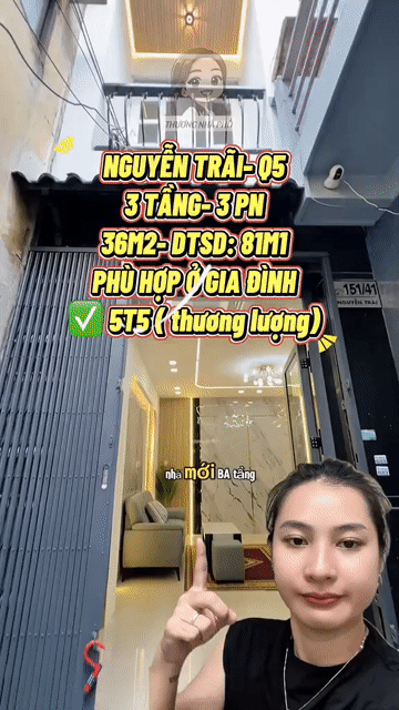 Mua bán Nhà ở Quận 5 Tp Hồ Chí Minh diện tích 36 m² giá 5,5 tỷ