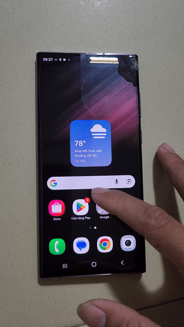 Samsung Galaxy S22 Ultra Tím Đốm màn. Mua bán Điện thoại tại Thành phố Thủ Dầu Một Bình Dương được đăng bởi Anh hình 1