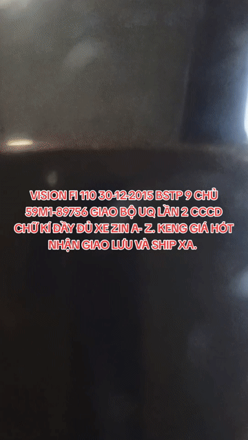 VISION FI 110 ĐẦU 2016 BSTP 9 CHỦ GIAO BỘ UQ CCCD.. Mua bán Xe máy tại Quận Bình Tân Tp Hồ Chí Minh được đăng bởi LÊ TRUNG VIỄN. hình 1