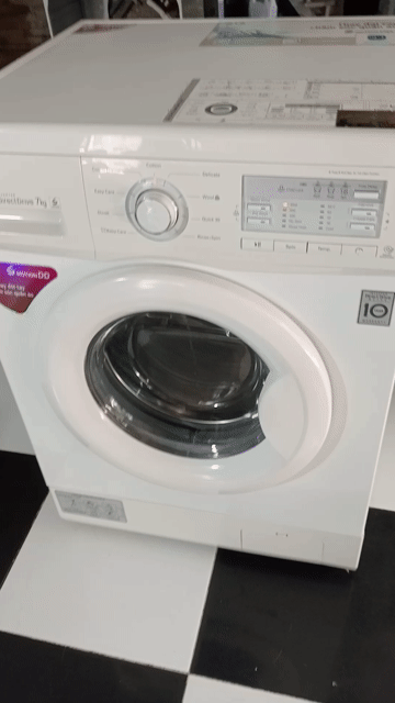 Máy giặt LG DirectDrive 7kg Trắng Giặt nước nóng. Mua bán Máy giặt tại Quận Tân Phú Tp Hồ Chí Minh được đăng bởi Điện Tử Quách Điêu hình 1