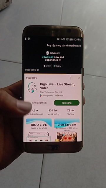 Samsung Galaxy S7 Edge 32GB Vàng. Mua bán Điện thoại tại Huyện Bình Chánh Tp Hồ Chí Minh được đăng bởi phan quang hình 1