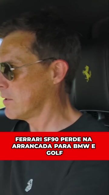 FERRARI SF90 PERDE NA ARRANCADA PARA BMW E GOLF