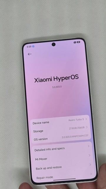 Xiaomi Redmi Turbo 3 12/256 Trắng. Mua bán Điện thoại tại Quận Thanh Xuân Hà Nội được đăng bởi Đỗ Mạnh Nhuận hình 1